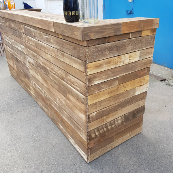 13: Rustic Wooden Bar