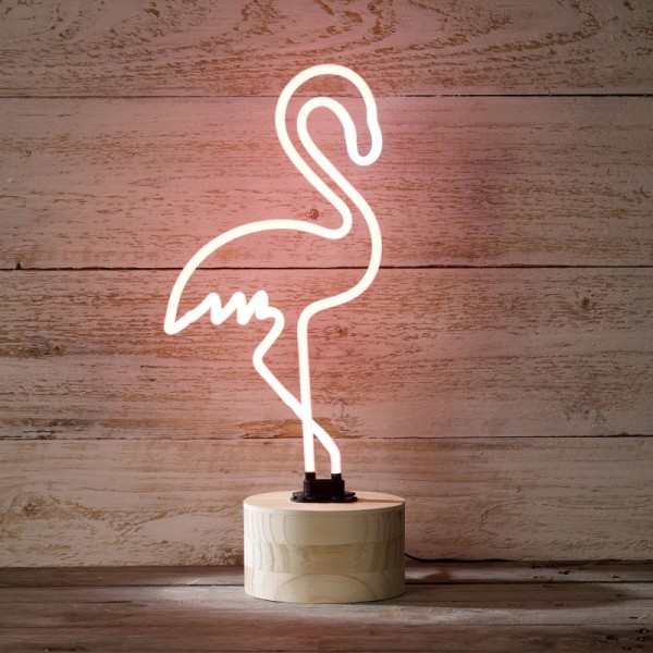 3: Neon Pink Flamingo Table Lamp (Working)