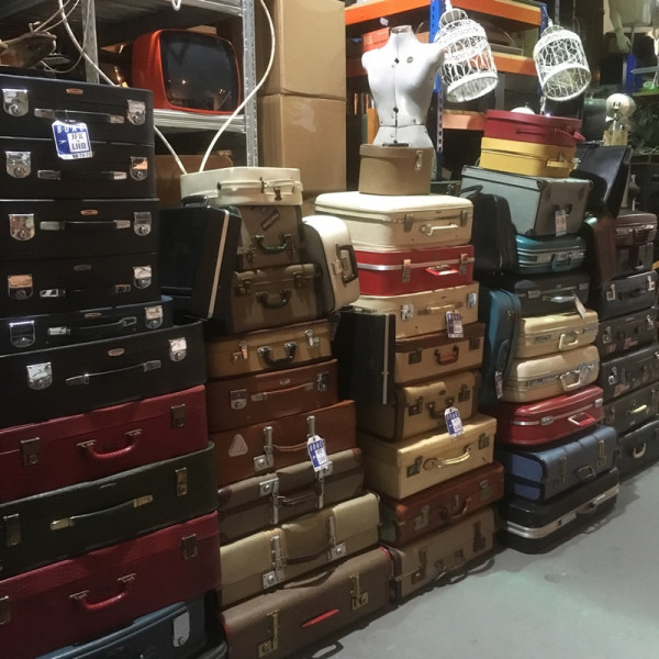 4: Stacks of Vintage Luggage