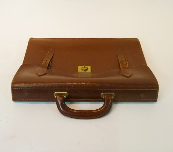 1: Brown Leather Satchel
