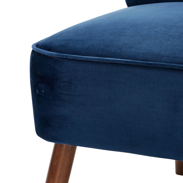 8: Velvet Cocktail Chair - Midnight Blue