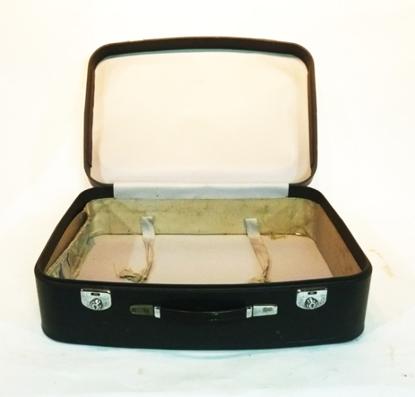 3: Black Soft Leather Suitcase