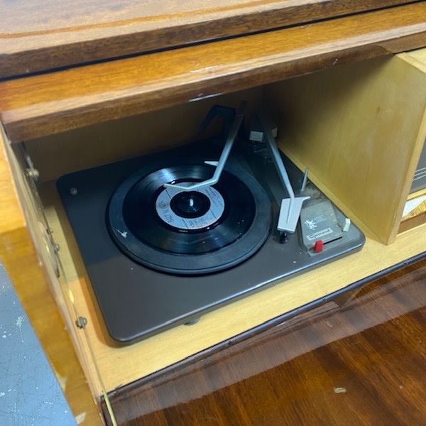 6: Vintage Music Cabinet With Working Record/Radio Player 