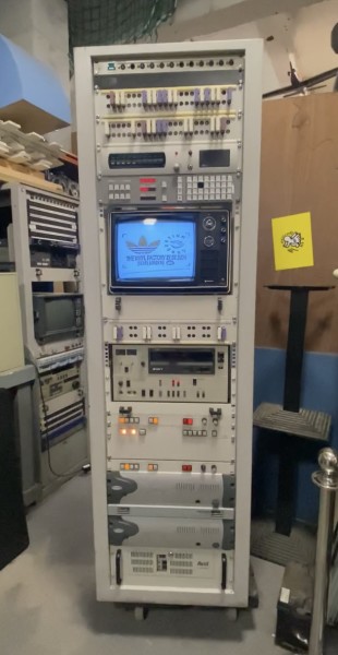 2: Server Rack Number 1, Surveillance/electronic equipment - with working TV monitor