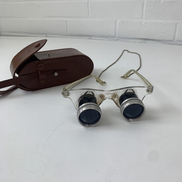 4: Vintage Binocular Glasses With Case