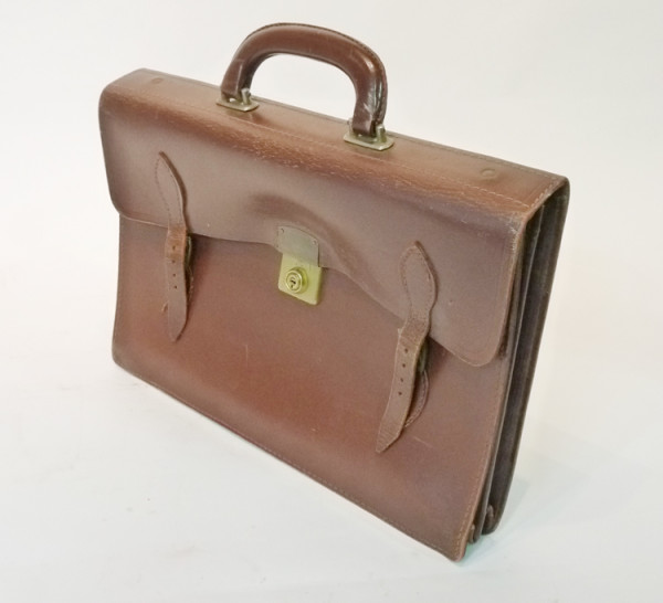 2: Brown Leather Satchel