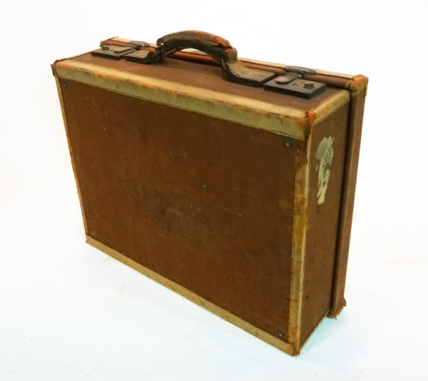 4: Brown Canvas Briefcase