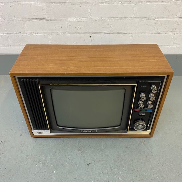 2: Static Only Sony Trinitron Solid State TV (12
