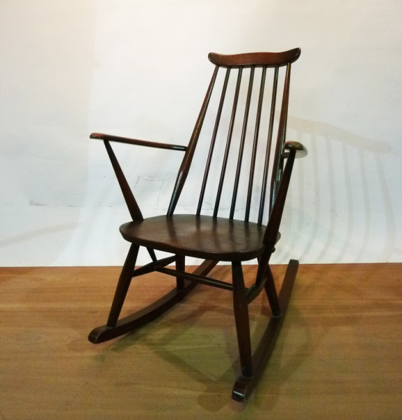 3: Wooden Rocking Chair