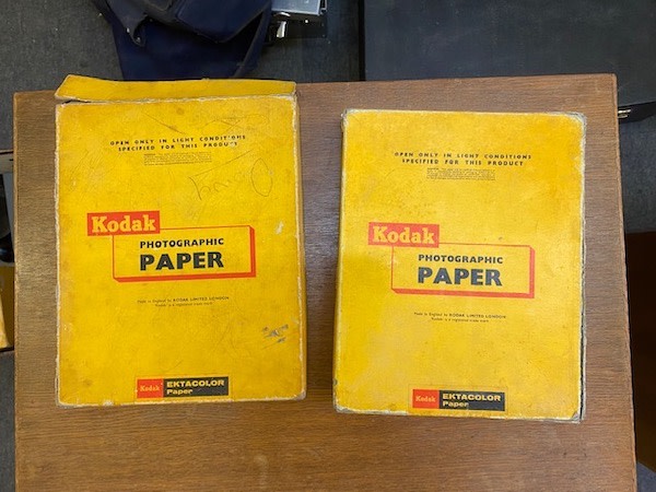 1: Vintage Kodak Photography Boxes With Developing Paper