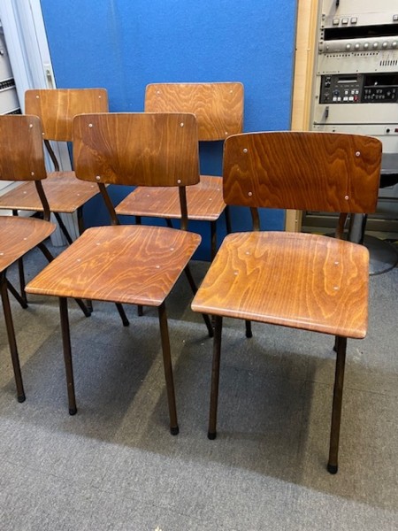 5: Vintage Wooden School Chair