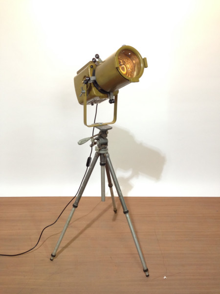 1: Vintage Industrial 'Strand Electric' Spotlight (Working)