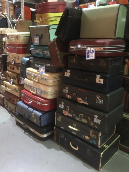 2: Stacks of Vintage Luggage