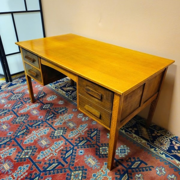 6: Vintage Oak Desk
