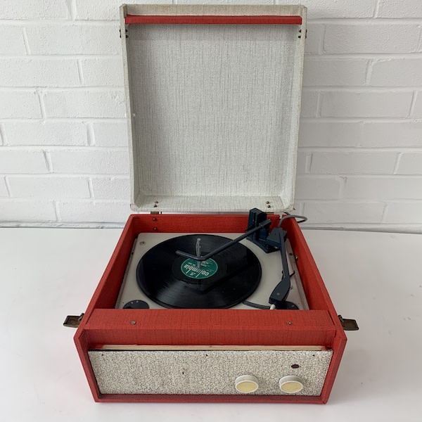3: Red Vintage Record Player