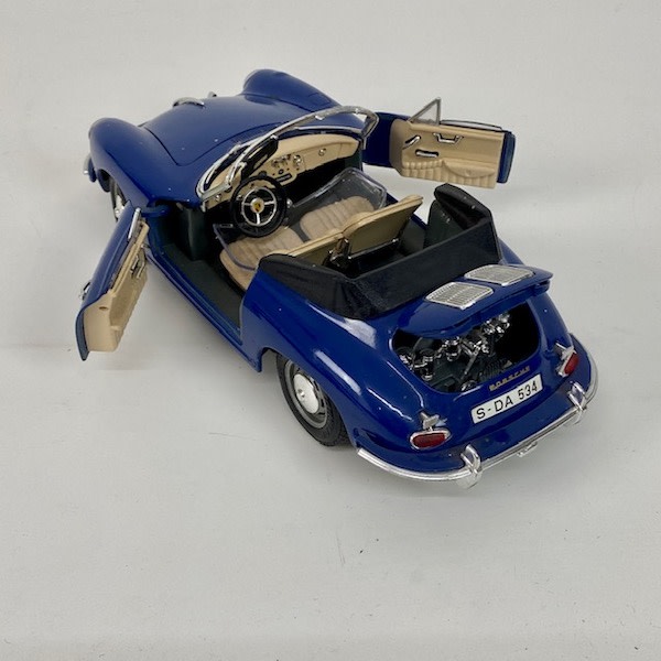 4: Vintage Blue Toy Car