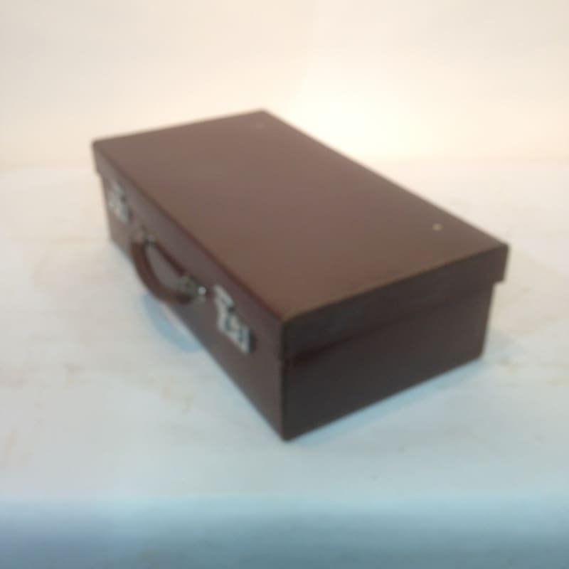 5: Dark Brown Leather Suitcase