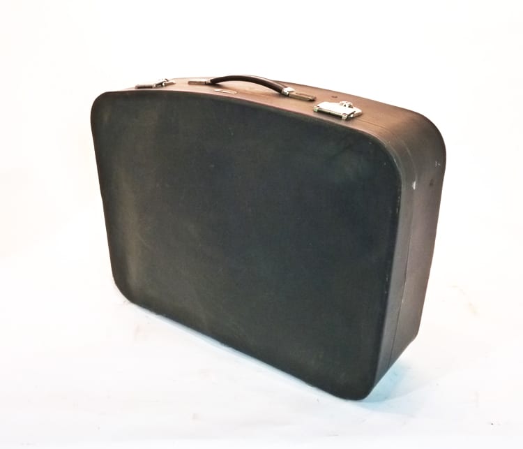 5: Black Soft Leather Suitcase