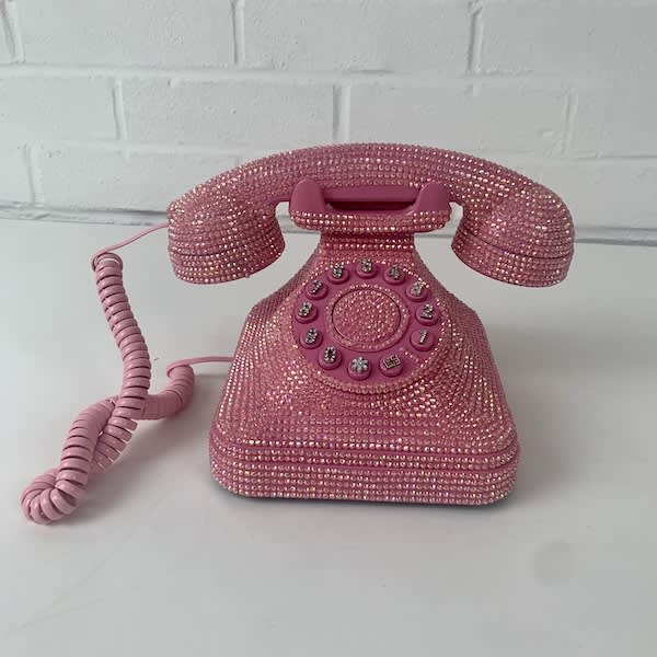 4: Pink Glitzy Telephone 