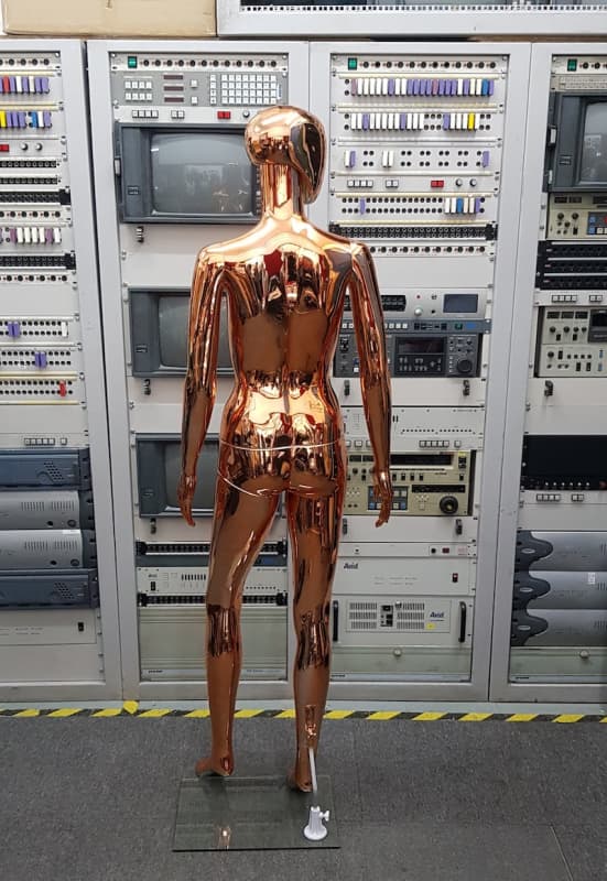 12: Rose Gold Metallic Female Mannequin