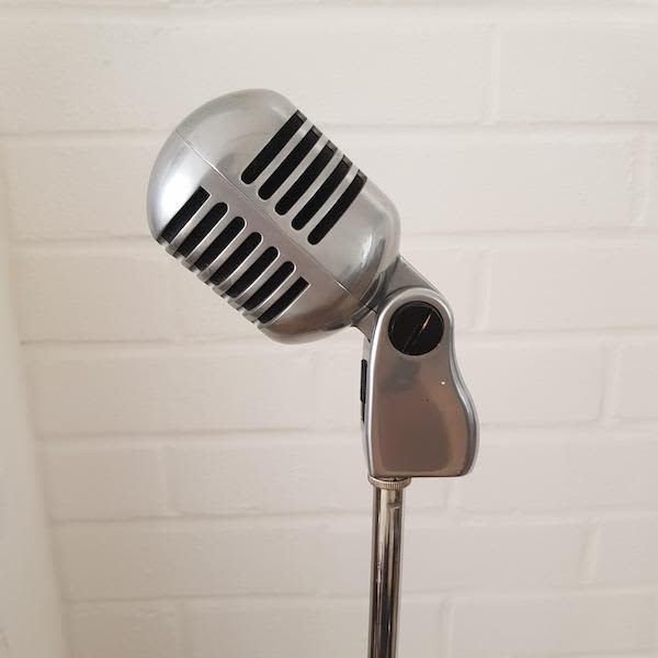 3: Vintage Microphone On Stand (Non Practical)