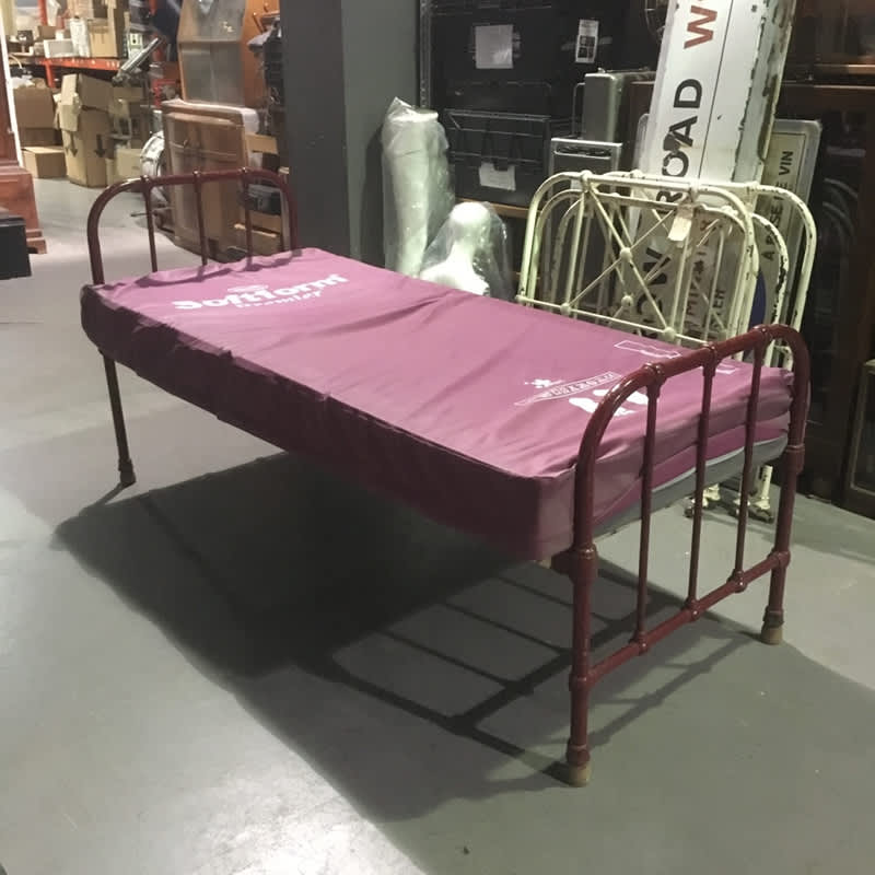 3: Vintage Iron Bed With Mattress