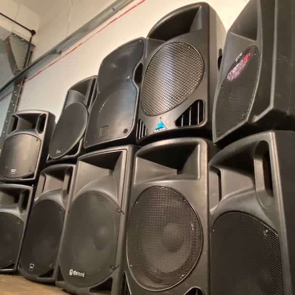 5: PA Speaker Stack Of 10 (Non Practical)