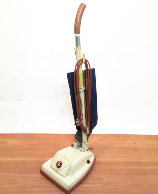 White Retro Hoover Vacuum Cleaner LONDON PROP HIRE
