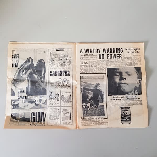 3: Vintage Newspaper - 1963