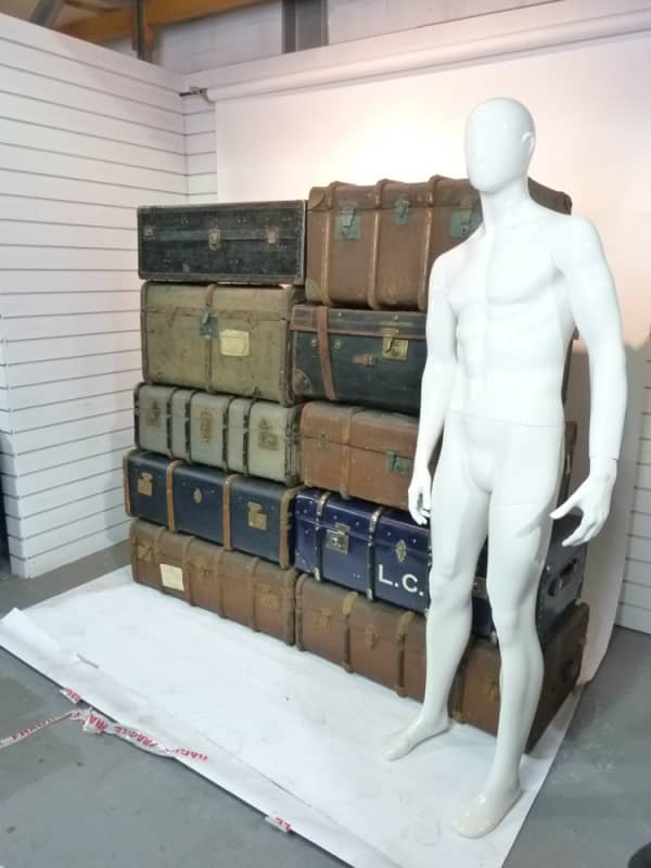 3: Stack Of 10 Large Vintage Travel Trunks