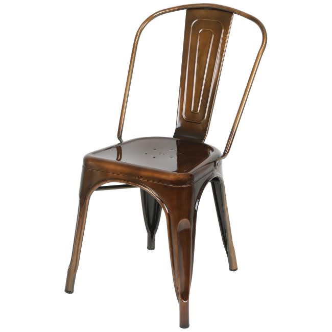 6: Copper Metal Outdoor Chair