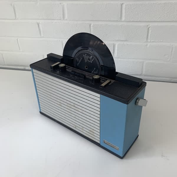 6: DiscaSET Blue Portable Radio/ Record Player (Non Practical)