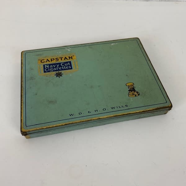 2: Blue Tin Vintage Cigarette Case