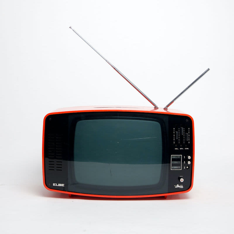 4: Non Practical Red Elbe 1960's Retro Italian TV