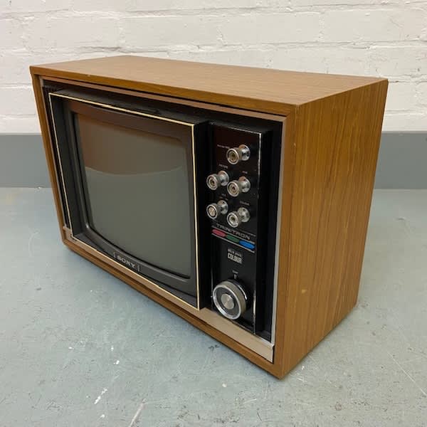 4: Static Only Sony Trinitron Solid State TV (12