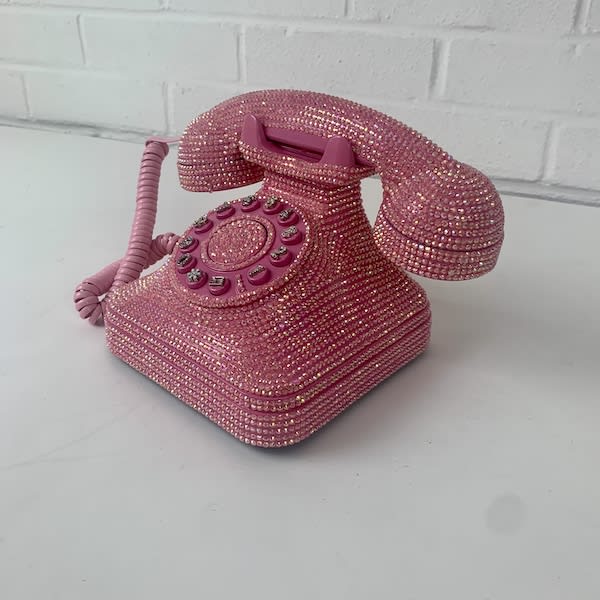 4: Pink Glitzy Telephone 