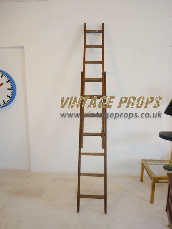 2: Vintage Wooden Ladder