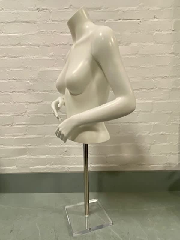 5: Female Headless Bust On Chrome Stand