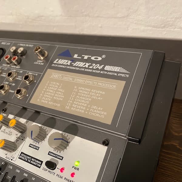 6: ALTO Lynx-Mix 204 Mixer (2009)