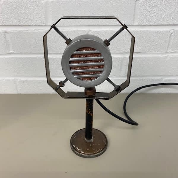 3: Replica Vintage 1920-30's Microphone On Stand (Non Practical)