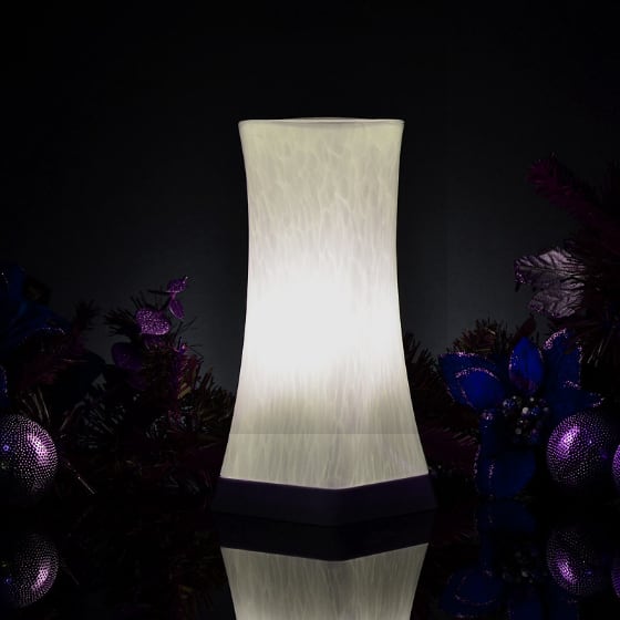 4: Cordless Table Lamp - Decorative Glass Design