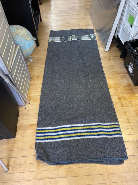 3: Grey Vintage Blanket / Prison Cell Blanket