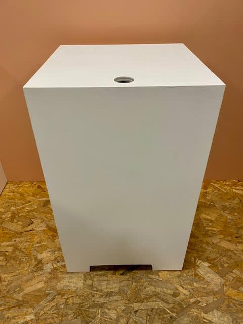 10: White Plinth (With Top Panel Hole For Cables Etc.)