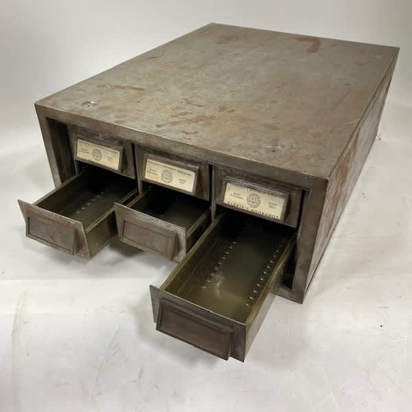 4: 6 Drawer Card Index Cabinet