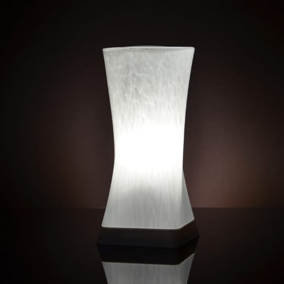 4: Cordless Table Lamp - Decorative Glass Design