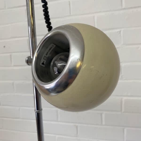 4: Retro Chrome 60's-70's Floor Lamp (Working)