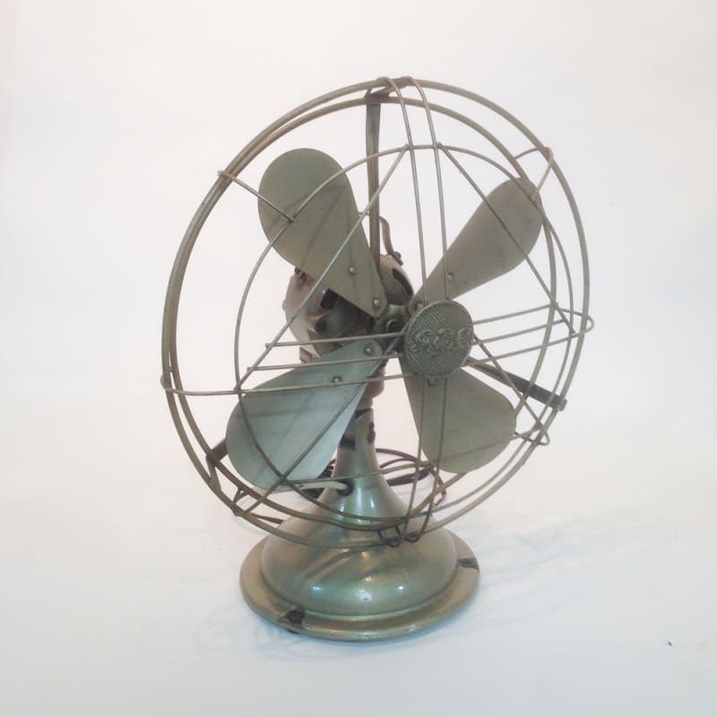 4: Vintage Industrial Desk Fan - Bronze (Non Practical)
