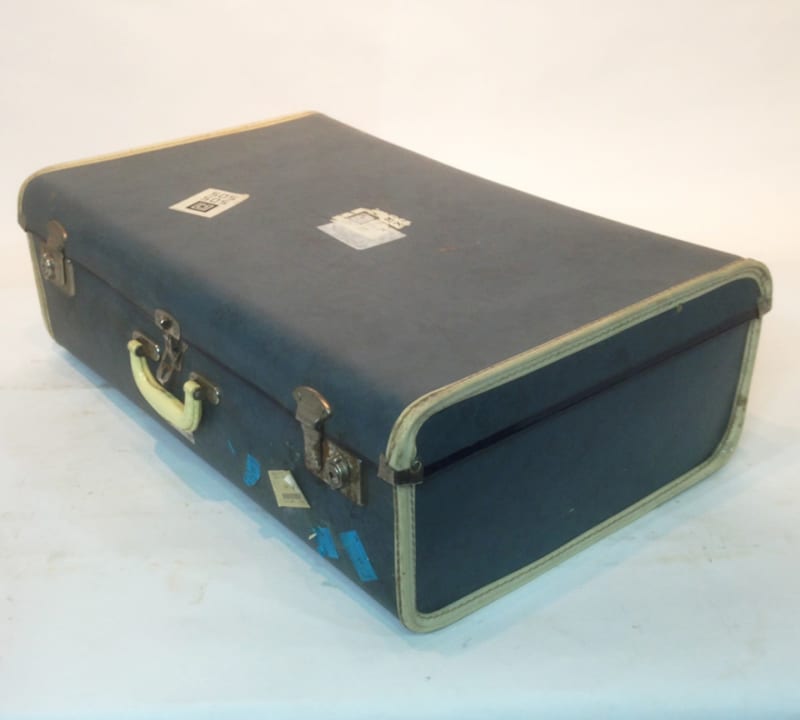 5: Large Navy Suitcase