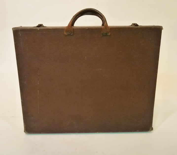 5: Thin Brown Leather Briefcase