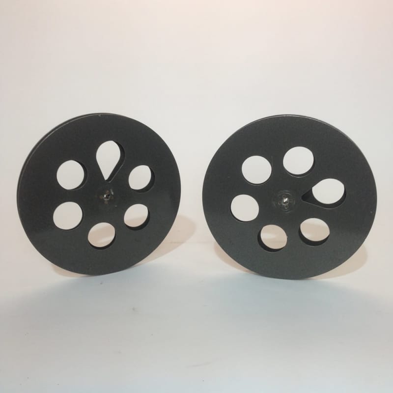 4: Large Metal 35mm Film Reels